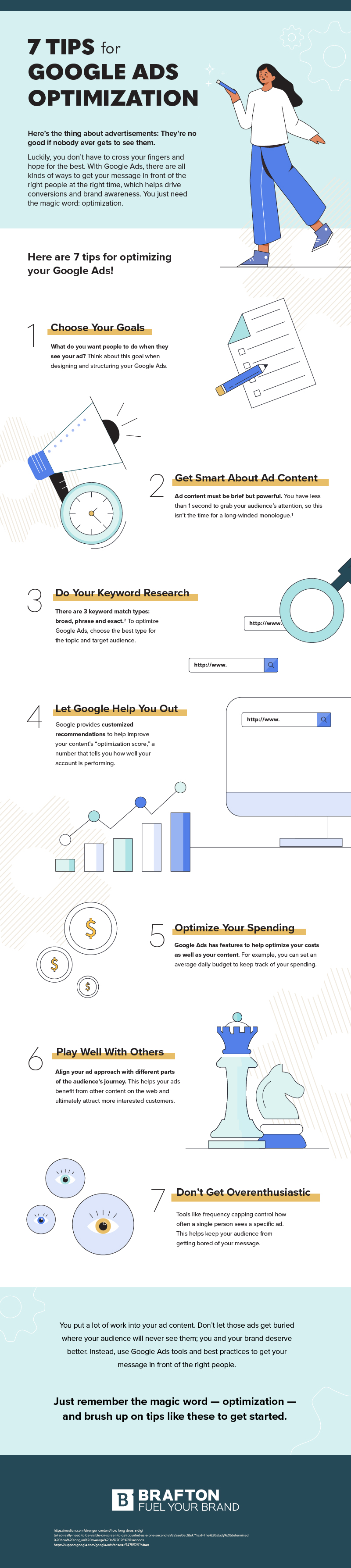 7 Tips for Google Ads Optimization Infographic
