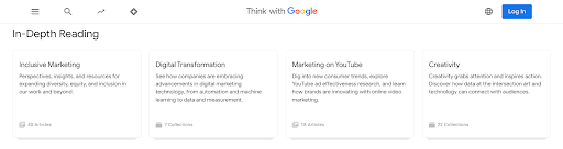 content hubs examples google
